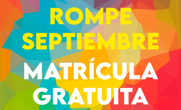 Septiembre Matrícula Gratuíta